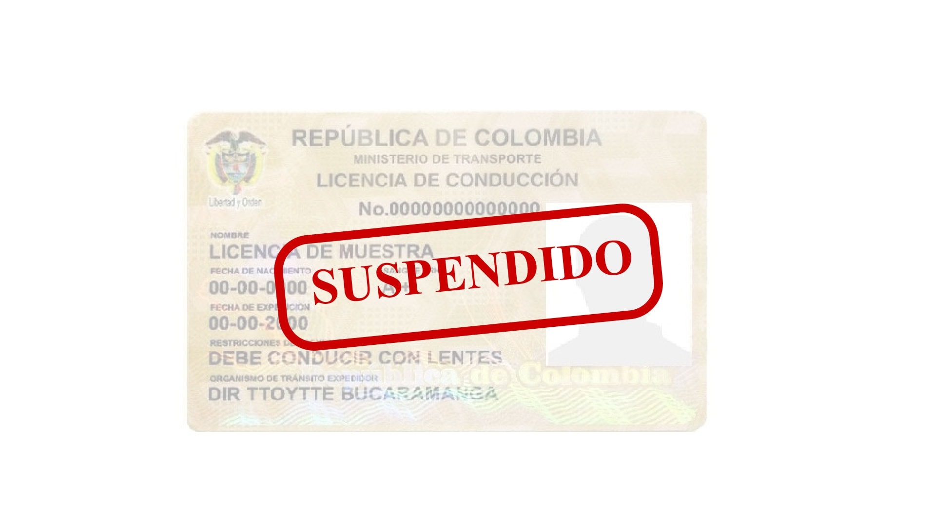 licencia de conducción suspendida
